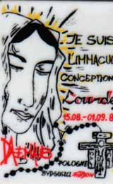Plakietka Lourdes